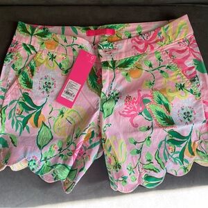 Lilly Pulitzer NWT Size 00 Buttercup Stretch Shorts in Via Amore Spritzer